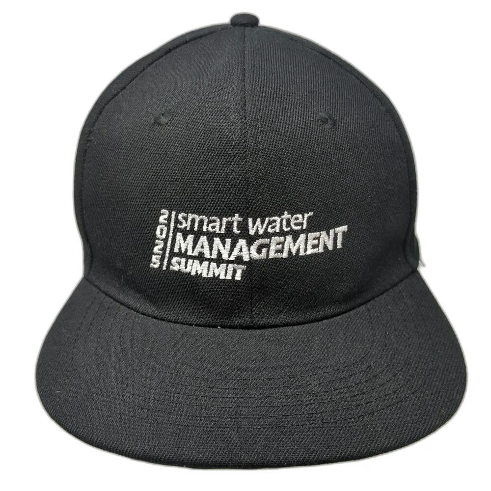 Apollo Snapback Black Hat One Size Smart Water Management Summit 2015 Side Logo
